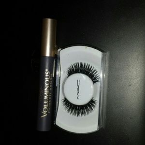 Fake mac lashes  and loreal mascara