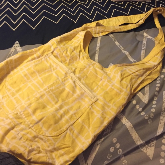 Yellow Hobo Style Purse