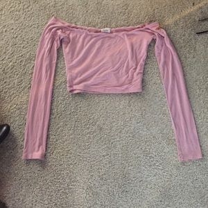 Off the shoulder crop top