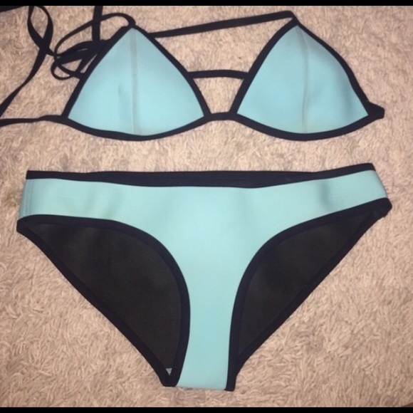 S Triangl Bikini - Aqua