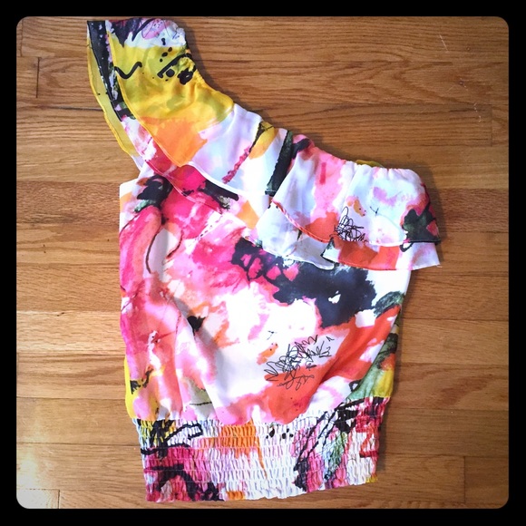 One shoulder blouse