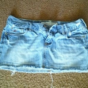 Hollister jean skirt