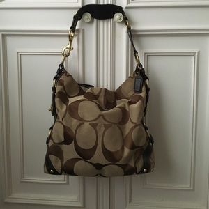 Coach shoulder bag, signature print