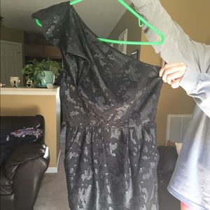 Black off shoulder BCBG dress