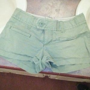Green american eagle shorts