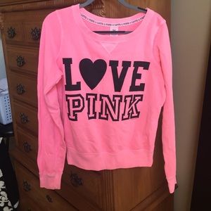Neon pink crewneck