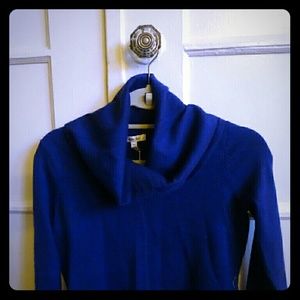 Blue XS Cowl Neck Sweater
