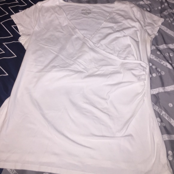 White wrap shirt