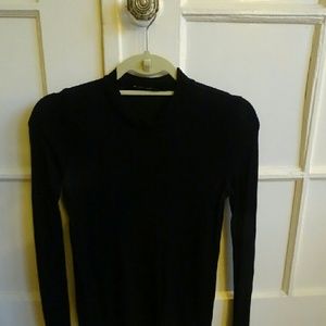 Black Mock turtle neck shirt from Zara