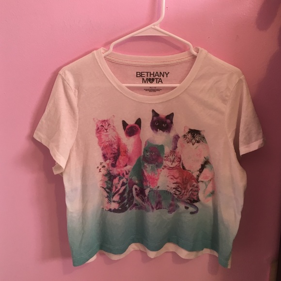 Bethany Mota Cat Crop top