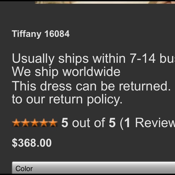 beautiful prom dress!! only worn once! - Picture 2 of 2