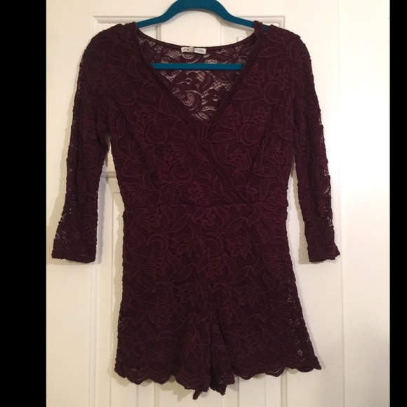 Maroon Romper NWT