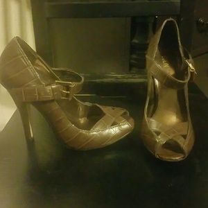 Chocolate brown heels
