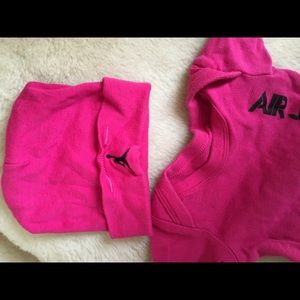 Jordan baby inside with hat