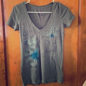 Olive green AE graphic tee