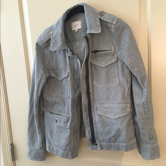 LOFT military inspired jacket (with many pockets)