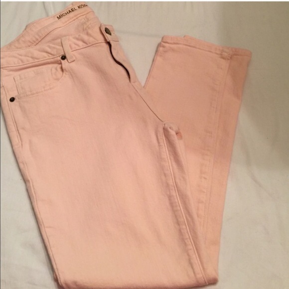 Michael Kors blush pink skinny jeans