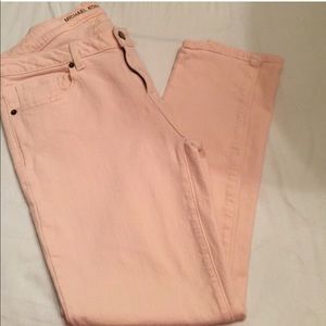 Michael Kors blush pink skinny jeans