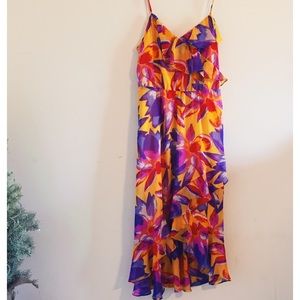 Sofia by Sofia Vergara Floral High Low Dress