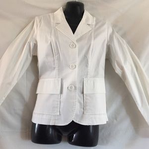 Kim Rogers white jacket S nwt