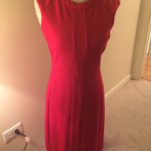 Red detailed dress Banana Republic
