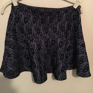 Black and blue lace skirt. Brand new.