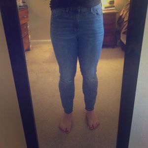 Madewell High Riser Skinny Demin - Light wash