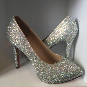 Sparkly Christian Louboutin heels