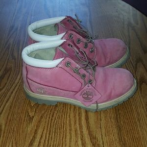 Timberland women's pink boots