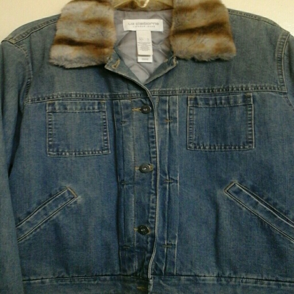 Liz Claiborne Stonewashed l Jean Jacket - Picture 1 of 4