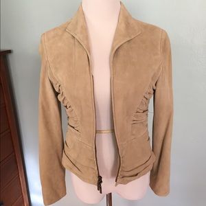 *SOLD* Anne Klein suede jacket blazer light green