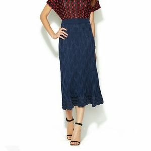 M Missoni Pointelle Scalloped Long Skirt