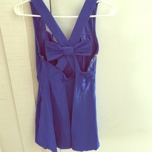 Beautiful Boutique royal blue back bow detail