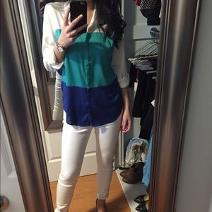 Color Block Blouse