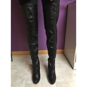 Thigh High Black Boots