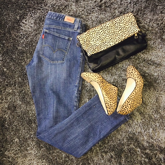 Leopard Print Wedge Heels