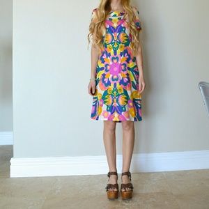 See By Chloe Dress Silk Floral 2 Small Midi