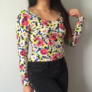 Floral printed shirt