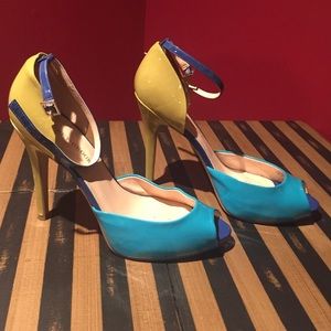 Audrey Brooke Colorblock Heels