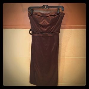 Brown satin Jessica Simpson Dress