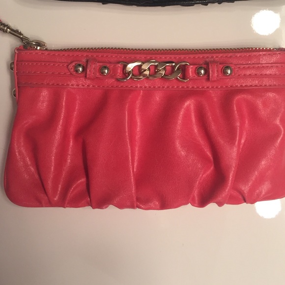 Express Clutch Bundle Black & Coral Clutch W/ Gold - Picture 2 of 4