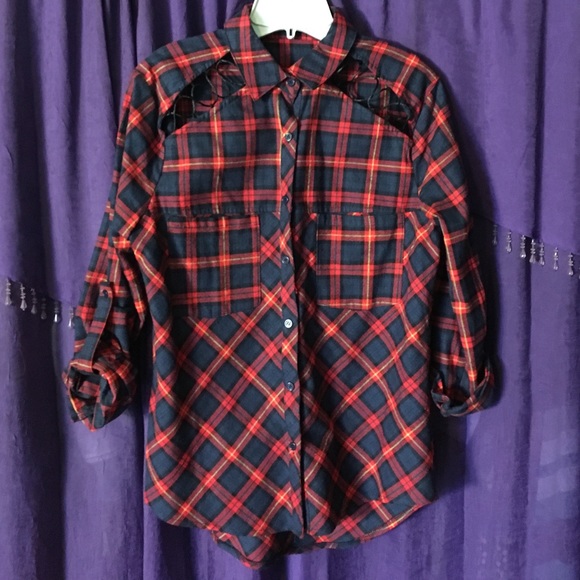 Unique Plaid Shirt🌹
