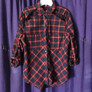 Unique Plaid Shirt🌹