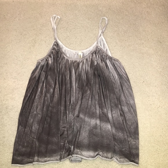 RVCA gray flowy tank top