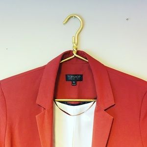 Burnt Orange Open Blazer