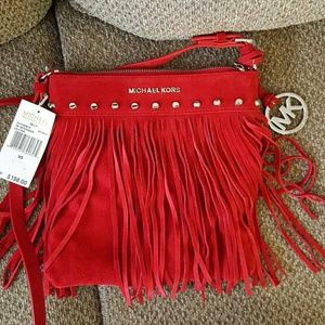 MK Billy SM Messenger Suede NWT