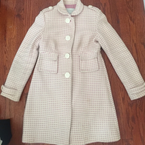 Banana republic pink and white coat.