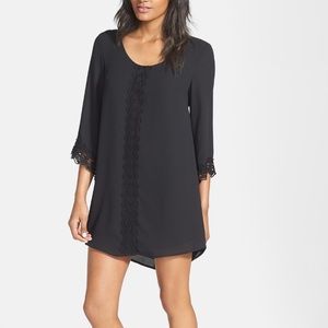 ASTR Lace Trim Shift Dress