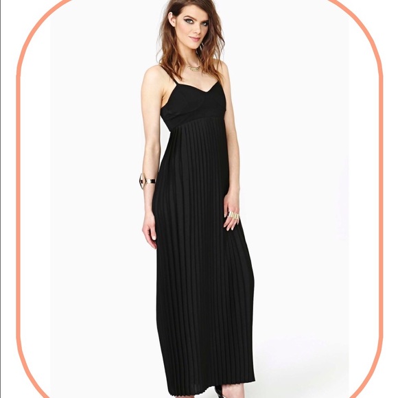 Black maxi dress