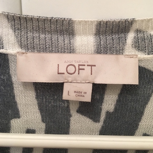 Loft Geometric Pattern Cardigan - Picture 3 of 4